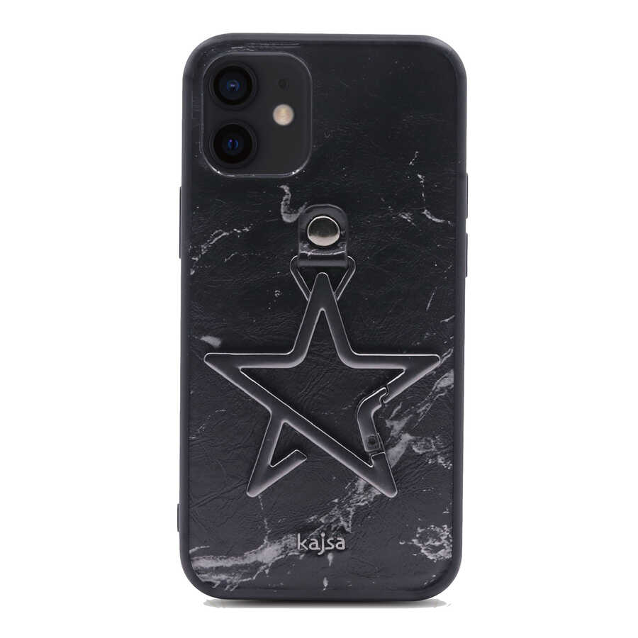 Apple iPhone 12 Uyumlu Kılıf Kajsa Starry Serisi Marble Kapak