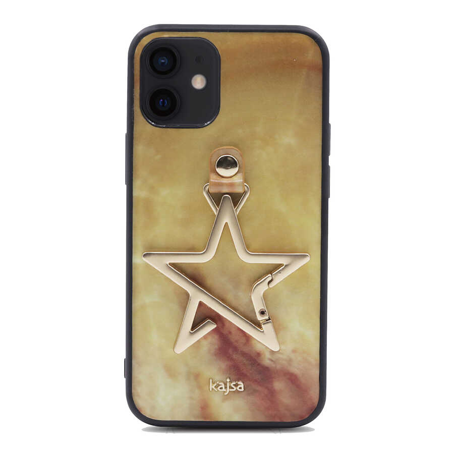 Apple iPhone 12 Uyumlu Kılıf Kajsa Starry Serisi Marble Kapak