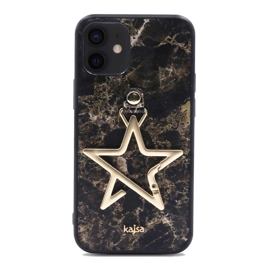 Apple iPhone 12 Uyumlu Kılıf Kajsa Starry Serisi Marble Kapak