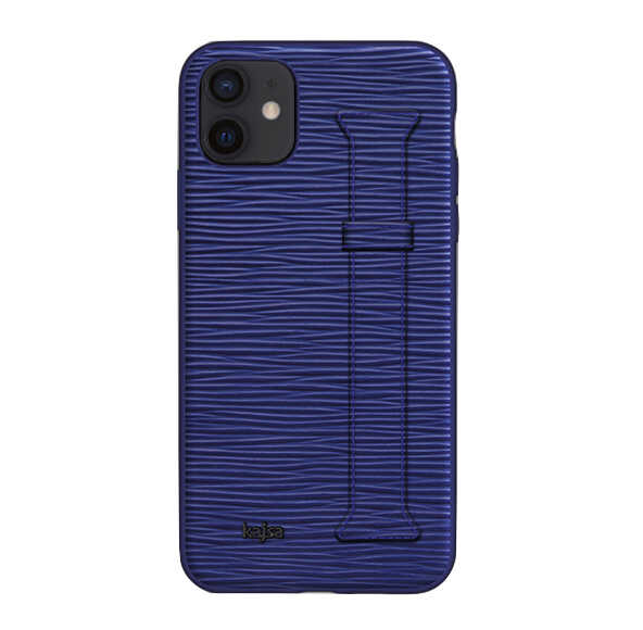Apple iPhone 12 Uyumlu Kılıf Kajsa Wave Pattern Handstrap Kapak