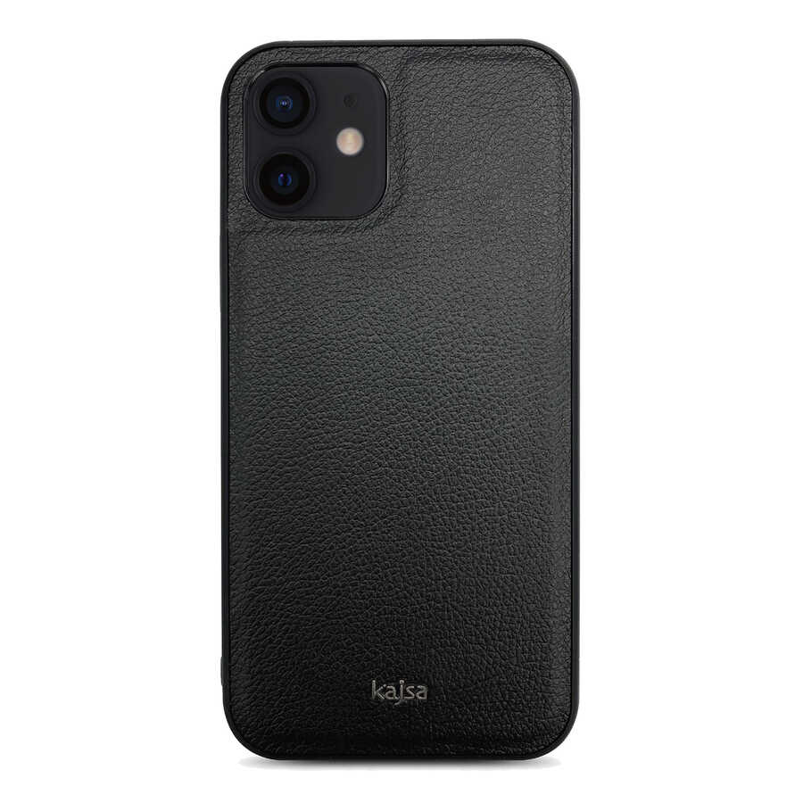 Apple iPhone 12 Uyumlu Kılıf ​Kajsa Luxe Collection Hakiki Deri Kapak