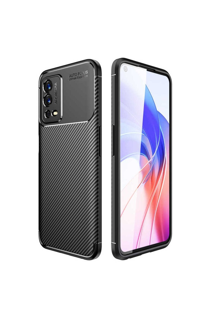 [RNZ-TA62748] Oppo A55 4G Uyumlu Kılıf Zore Negro Silikon Kapak (Siyah)