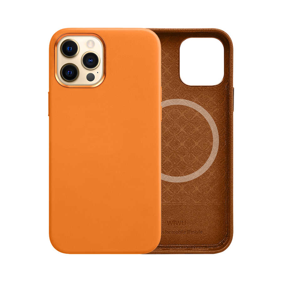 Apple iPhone 13 Pro Max Uyumlu Kılıf Wiwu M-safe Magnetic Kapak