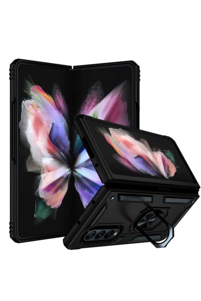 [RNZ-TA62668] Samsung Galaxy Z Fold 3 Uyumlu Kılıf Zore Vega Kapak (Siyah)