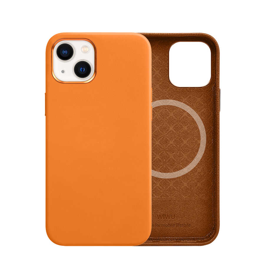 Apple iPhone 13 Uyumlu Kılıf Wiwu M-safe Magnetic Kapak