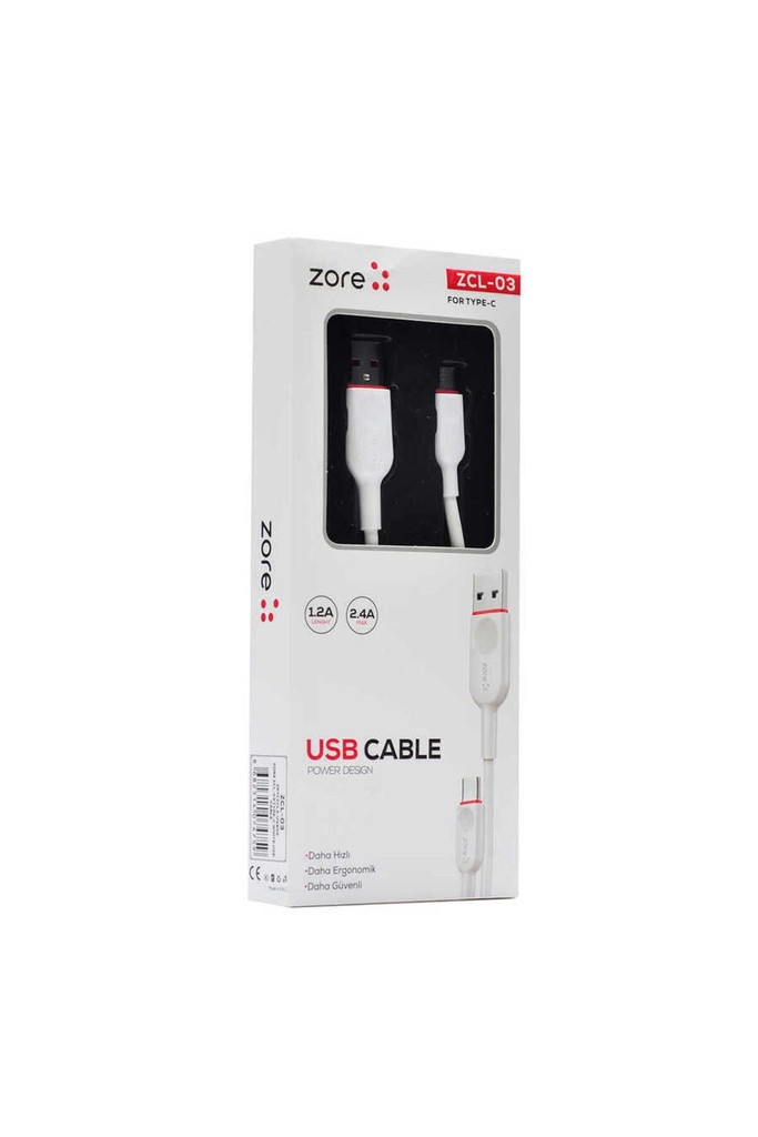 Zore ZCL-03 Type-C Usb Kablo