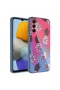 Samsung Galaxy M23 Uyumlu Kılıf Kamera Korumalı Desenli Sert Silikon Zore Epoksi Kapak