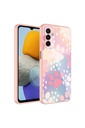 Samsung Galaxy M23 Uyumlu Kılıf Kamera Korumalı Desenli Sert Silikon Zore Epoksi Kapak
