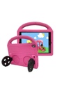 Apple iPad 10.2 (9.Nesil) Uyumlu Zore Wheel Car Tekerlek Standlı Tablet Eva Silikon Kılıf