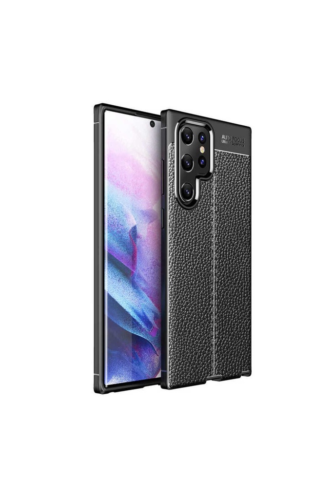 [RNZ-TA63715] Samsung Galaxy S22 Ultra Uyumlu Kılıf Zore Niss Silikon Kapak (Siyah)
