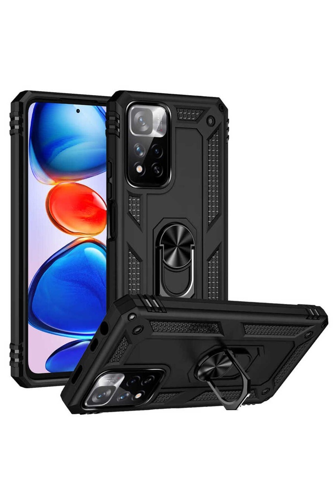 [RNZ-TA63601] Xiaomi Redmi Note 11 Pro Plus 5G Uyumlu Kılıf Zore Vega Kapak (Siyah)