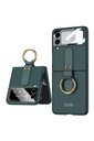 Samsung Galaxy Z Flip 3 Uyumlu Kılıf Zore Flip Ring Kıpta Kapak