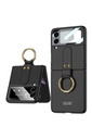 Samsung Galaxy Z Flip 3 Uyumlu Kılıf Zore Flip Ring Kıpta Kapak