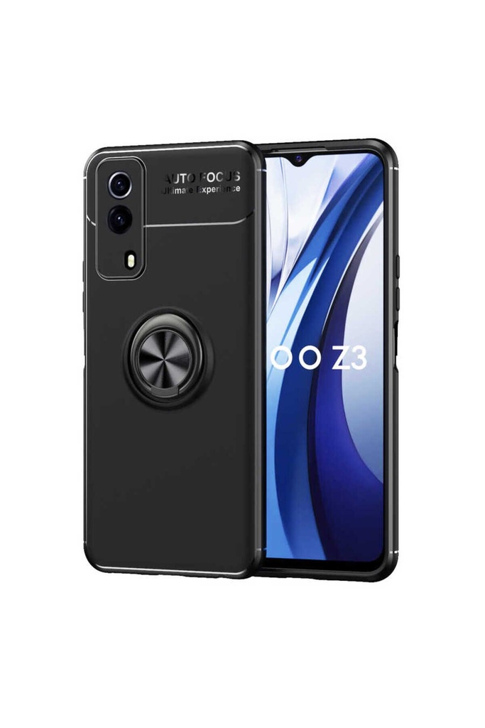 [RNZ-TA64908] Vivo Y53S 4G Uyumlu Kılıf Zore Ravel Silikon Kapak (Siyah)