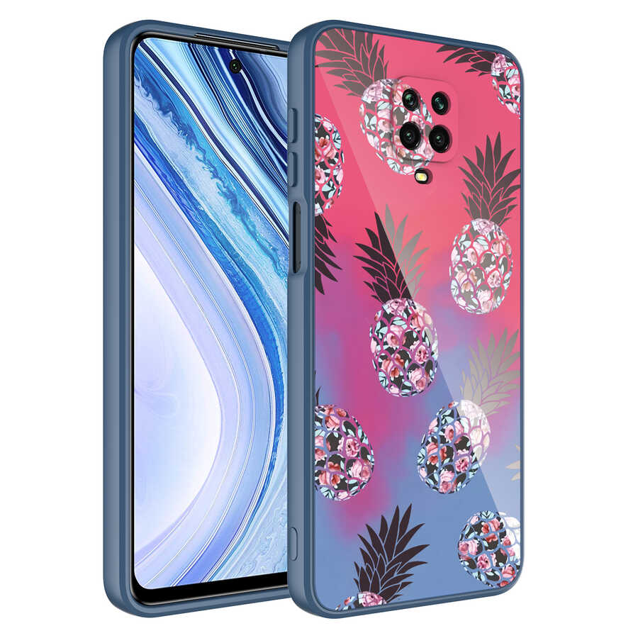 Xiaomi Redmi Note 9S Uyumlu Kılıf Kamera Korumalı Desenli Sert Silikon Zore Epoksi Kapak
