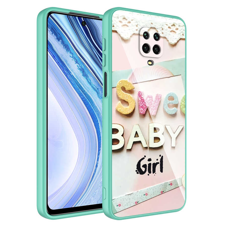 [RNZ-TA76071] Xiaomi Redmi Note 9S Uyumlu Kılıf Kamera Korumalı Desenli Sert Silikon Zore Epoksi Kapak (NO5)