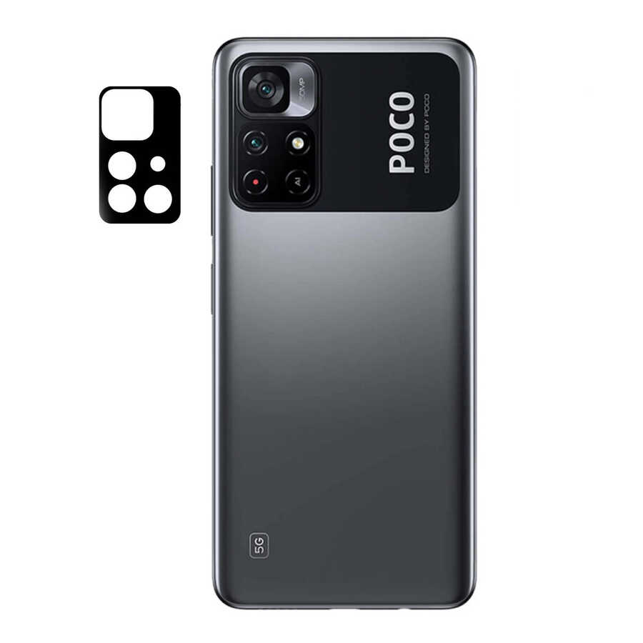 [RNZ-TA63941] Xiaomi Poco M4 Pro 5G Uyumlu Zore 3D Kamera Camı