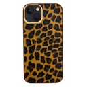 Apple iPhone 13 Uyumlu Kılıf Kajsa Glamorous Serisi Leopard Combo Kapak