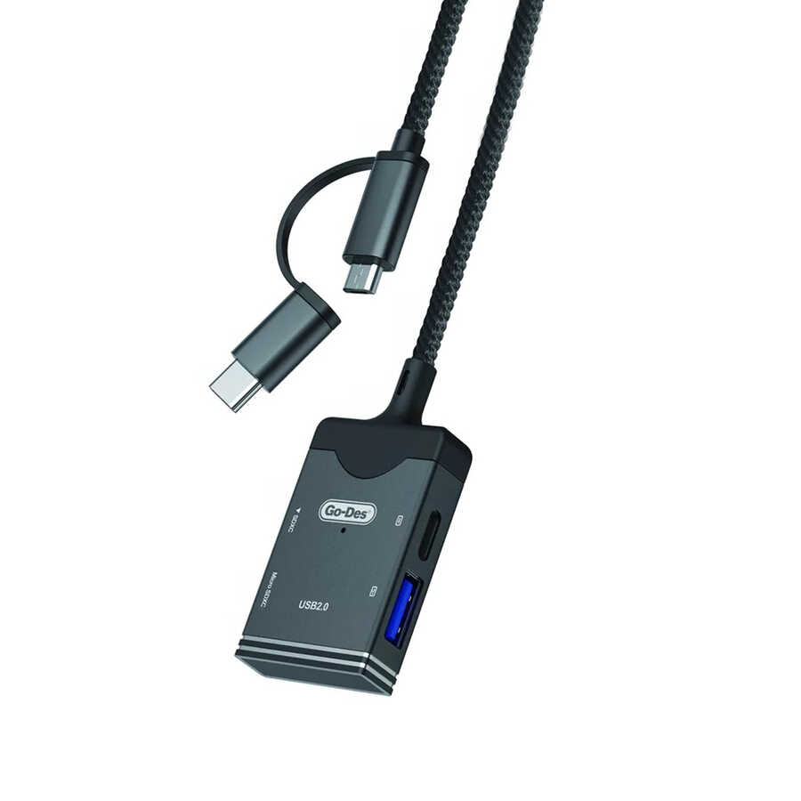 [RNZ-TA64209] ​Go Des GD-DK106 5 in 1 OTG Hafıza Kart Okuyucu
