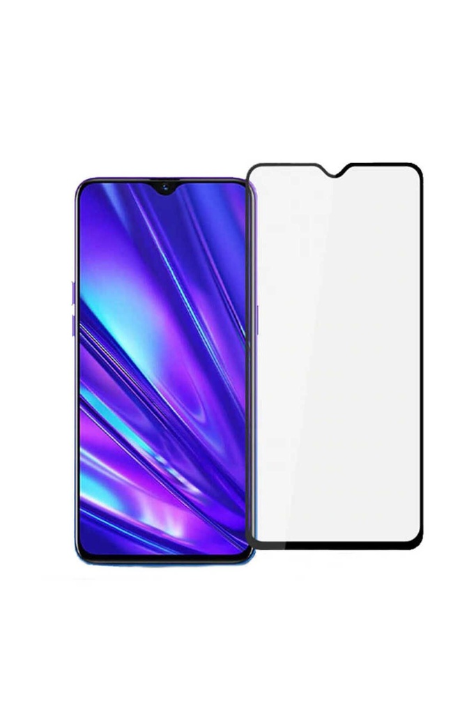 Oppo A15S Uyumlu Zore Kenarları Kırılmaya Dayanıklı Cam Ekran Koruyucu