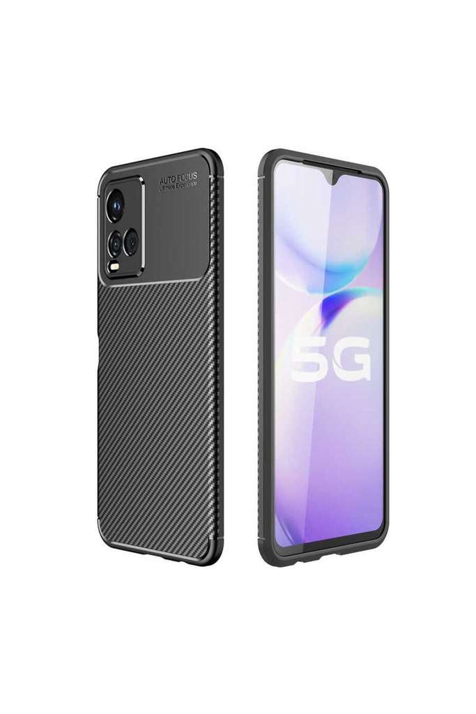 [RNZ-TA64852] Vivo Y21S Uyumlu Kılıf Zore Negro Silikon Kapak (Siyah)