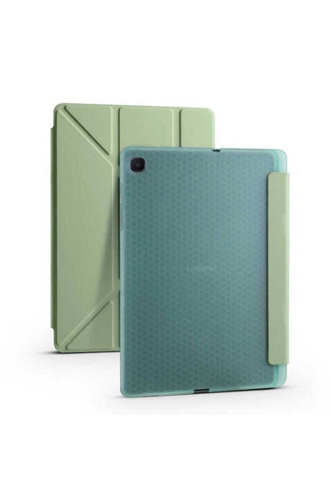 Samsung Galaxy Tab A7 10.4 T500 2020 Uyumlu Kılıf Zore Tri Folding Kalem Bölmeli Standlı Kılıf
