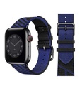 Apple Watch 38mm Uyumlu Kordon Kumaş Renkli Metal Klipsli KRD-51 Hasır Kayış