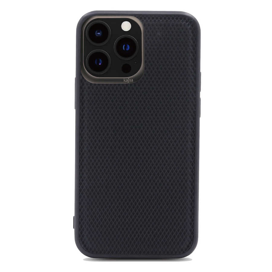 [RNZ-TA65226] Apple iPhone 13 Pro Uyumlu Kılıf Kajsa Preppie Serisi Dark Kapak (NO1)