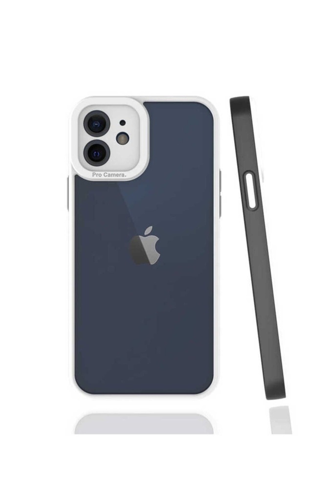 [RNZ-TA64971] Apple iPhone 12 Uyumlu Kılıf Zore Mima Kapak (Siyah)