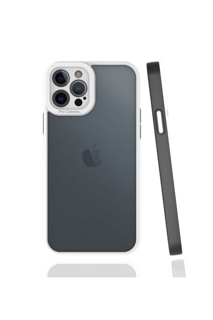 [RNZ-TA64976] Apple iPhone 12 Pro Uyumlu Kılıf Zore Mima Kapak (Siyah)