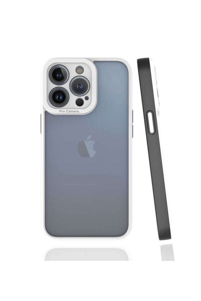 [RNZ-TA64991] Apple iPhone 13 Pro Uyumlu Kılıf Zore Mima Kapak (Siyah)