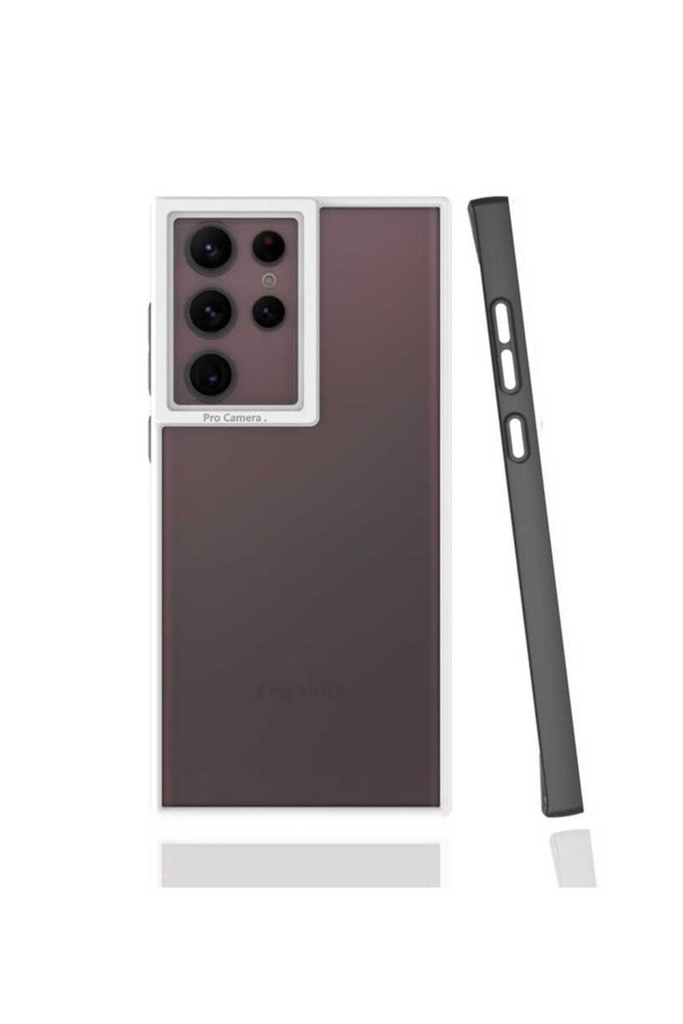 [RNZ-TA65011] Samsung Galaxy S22 Ultra Uyumlu Kılıf Zore Mima Kapak (Siyah)