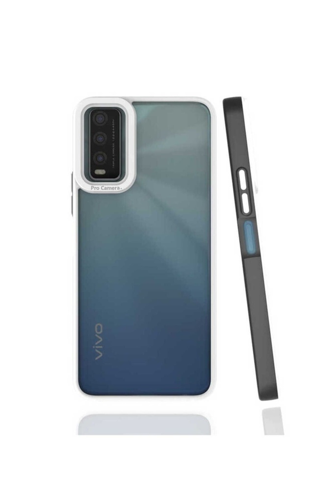 [RNZ-TA65051] Vivo Y20S Uyumlu Kılıf Zore Mima Kapak (Siyah)