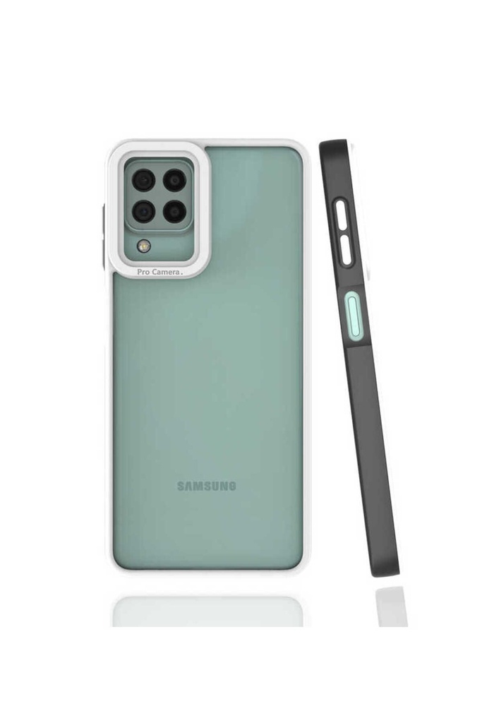 [RNZ-TA65071] Samsung Galaxy M22 Uyumlu Kılıf Zore Mima Kapak (Siyah)