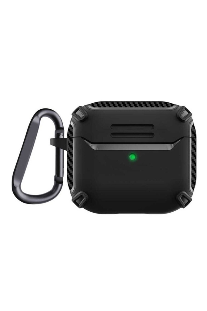 [RNZ-TA65164] Apple Airpods 3. Nesil Uyumlu Kılıf Zore Airbag 26 Silikon (Siyah)
