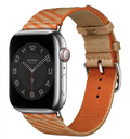 Apple Watch 7 41mm Uyumlu Kordon Kumaş Renkli Metal Klipsli KRD-51 Hasır Kayış
