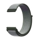 Huawei Watch GT 3 46mm Uyumlu Kordon Hasır Örgü Cırt Cırtlı Terletmeyen Zore KRD-03 Kumaş Kayış