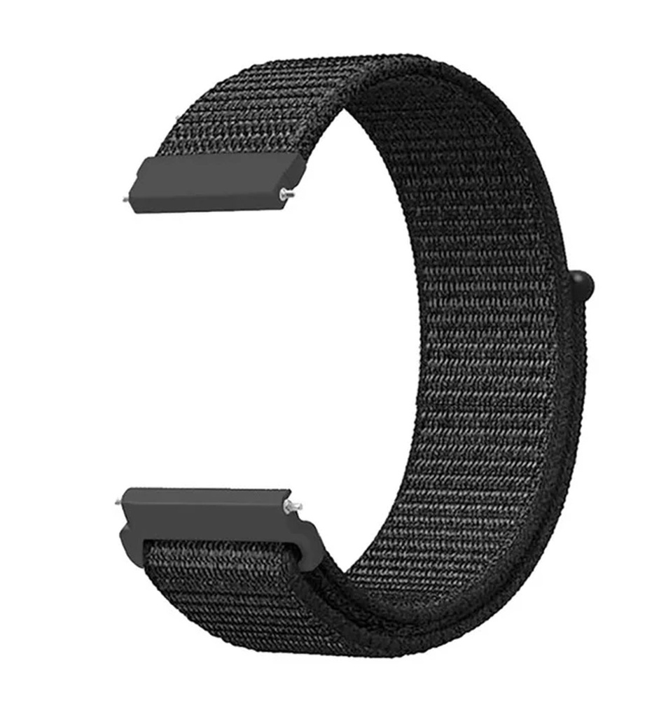 Huawei Watch GT 3 46mm Uyumlu Kordon Hasır Örgü Cırt Cırtlı Terletmeyen Zore KRD-03 Kumaş Kayış