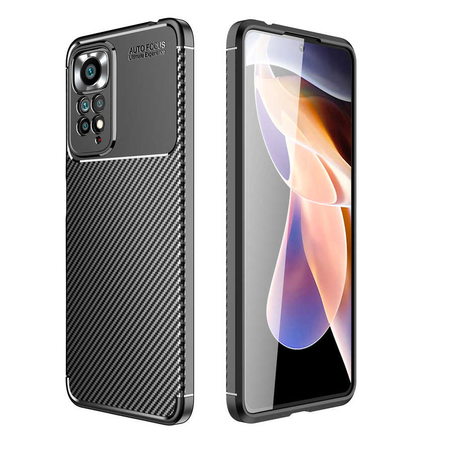 [RNZ-TA69234] Xiaomi Redmi Note 11 Pro 5G Uyumlu Kılıf Zore Negro Silikon Kapak (Siyah)