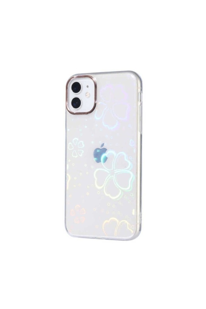 [RNZ-TA69213] Apple iPhone 11 Uyumlu Kılıf Zore Sidney Desenli Sert Kapak (Flower No3)
