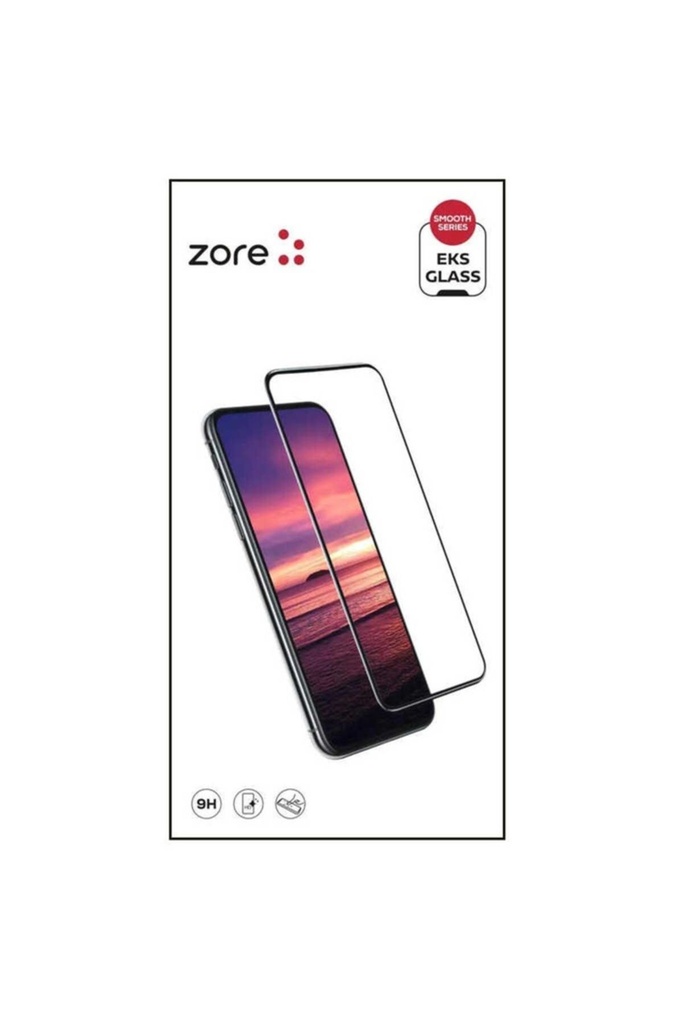 [RNZ-TA65845] Apple iPhone SE 2022 Uyumlu Zore EKS Cam Ekran Koruyucu (Siyah)