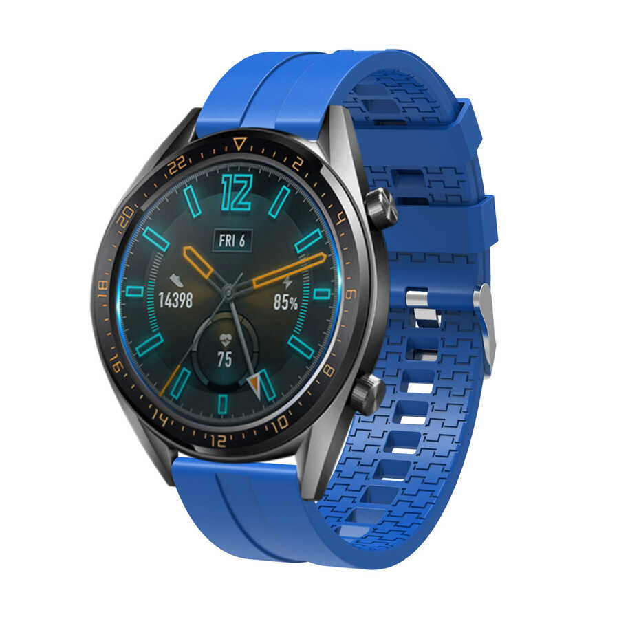 Huawei Watch GT 3 46mm Uyumlu Kordon Silikon Yumuşak Esnek Sportif KRD-23 Kayış