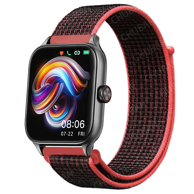 Huawei Watch GT 3 42mm Uyumlu Kordon Hasır Örgü Cırt Cırtlı Terletmeyen Zore KRD-03 Kumaş Kayış