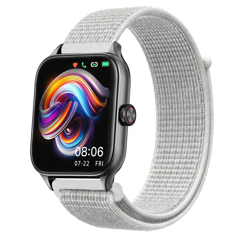 Huawei Watch GT 3 42mm Uyumlu Kordon Hasır Örgü Cırt Cırtlı Terletmeyen Zore KRD-03 Kumaş Kayış