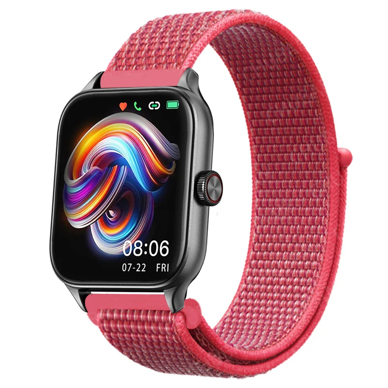 Huawei Watch GT 3 42mm Uyumlu Kordon Hasır Örgü Cırt Cırtlı Terletmeyen Zore KRD-03 Kumaş Kayış