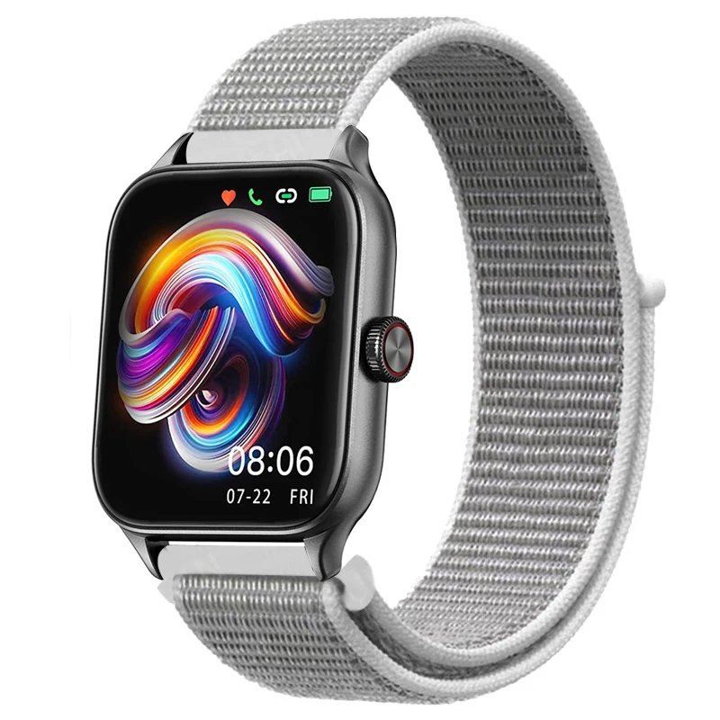 Huawei Watch GT 3 42mm Uyumlu Kordon Hasır Örgü Cırt Cırtlı Terletmeyen Zore KRD-03 Kumaş Kayış