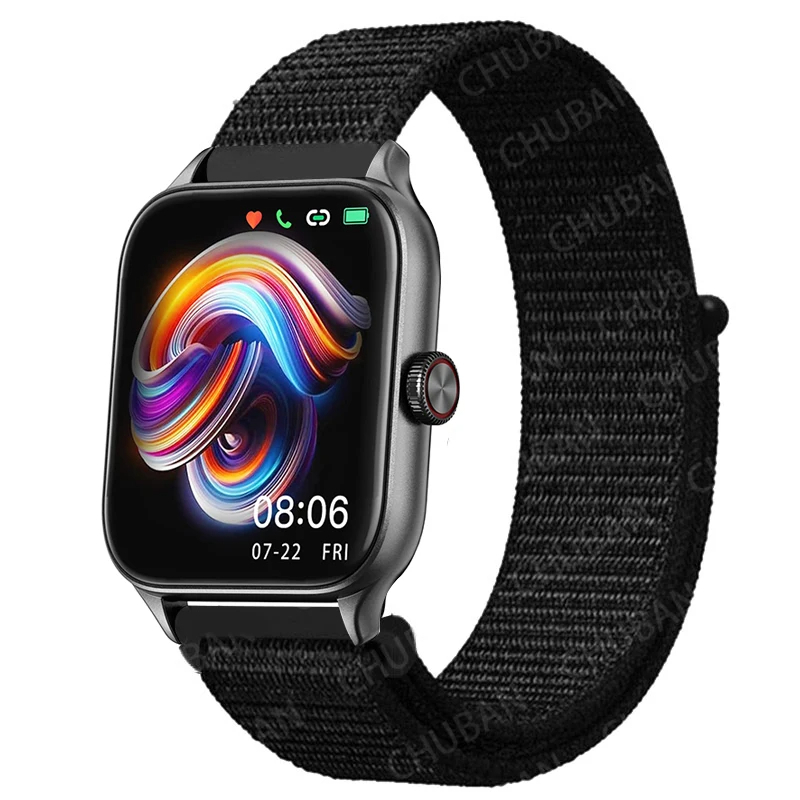 Huawei Watch GT 3 42mm Uyumlu Kordon Hasır Örgü Cırt Cırtlı Terletmeyen Zore KRD-03 Kumaş Kayış