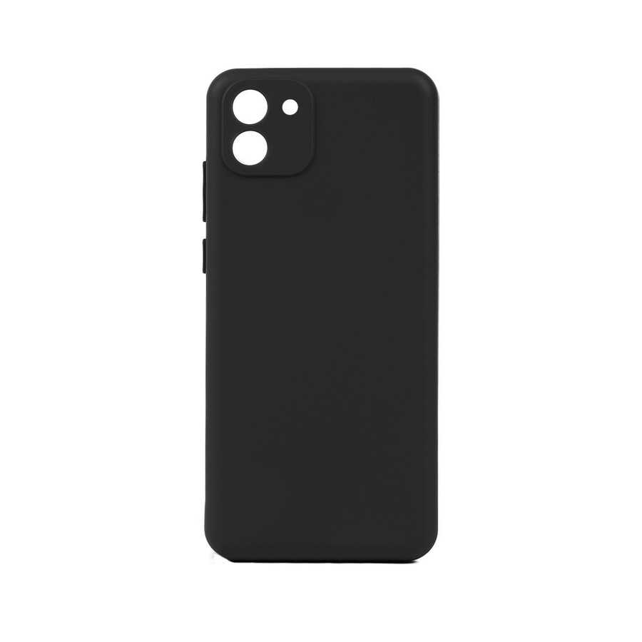[RNZ-TA72272] Samsung Galaxy A03 Uyumlu Kılıf Zore Biye Silikon (Siyah)