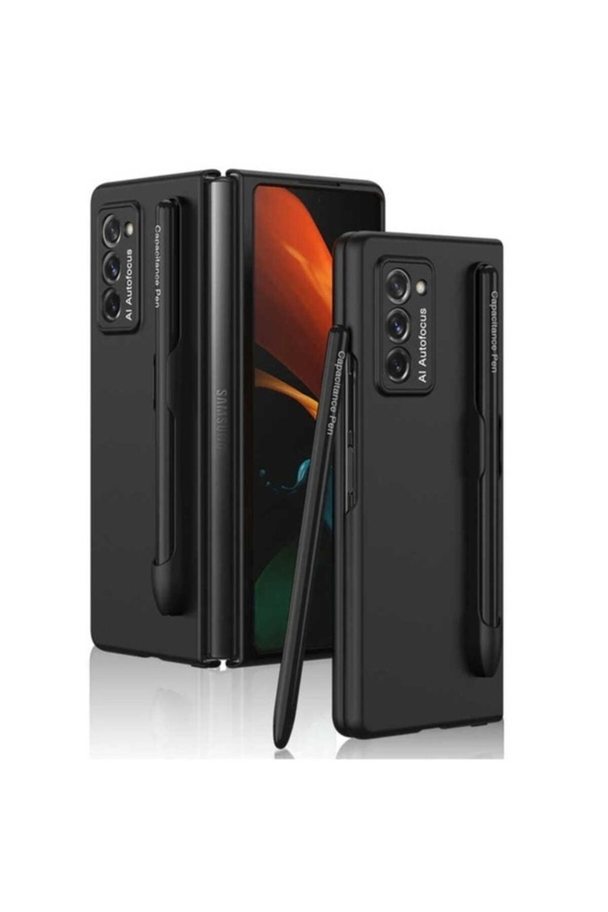 [RNZ-TA66606] Samsung Galaxy Z Fold 2 Uyumlu Kılıf Zore Espen Kılıf (Siyah)