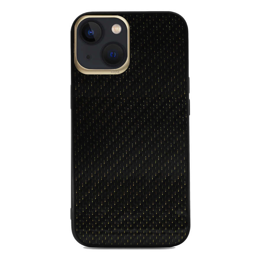 Apple iPhone 13 Uyumlu Kılıf Kajsa Carbon Fiber Collection Arka Kapak